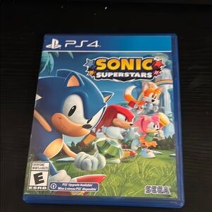 Blue Sonic Superstars PS4 Game Case